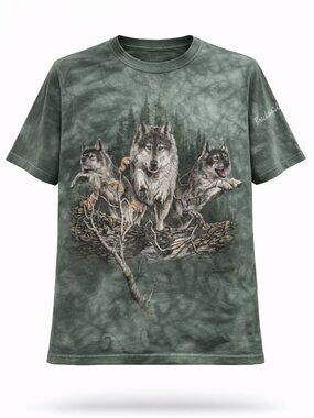 The Mountain Graphic Shirt Small Green Tie Dye Find 12 Wolved Breckenridge